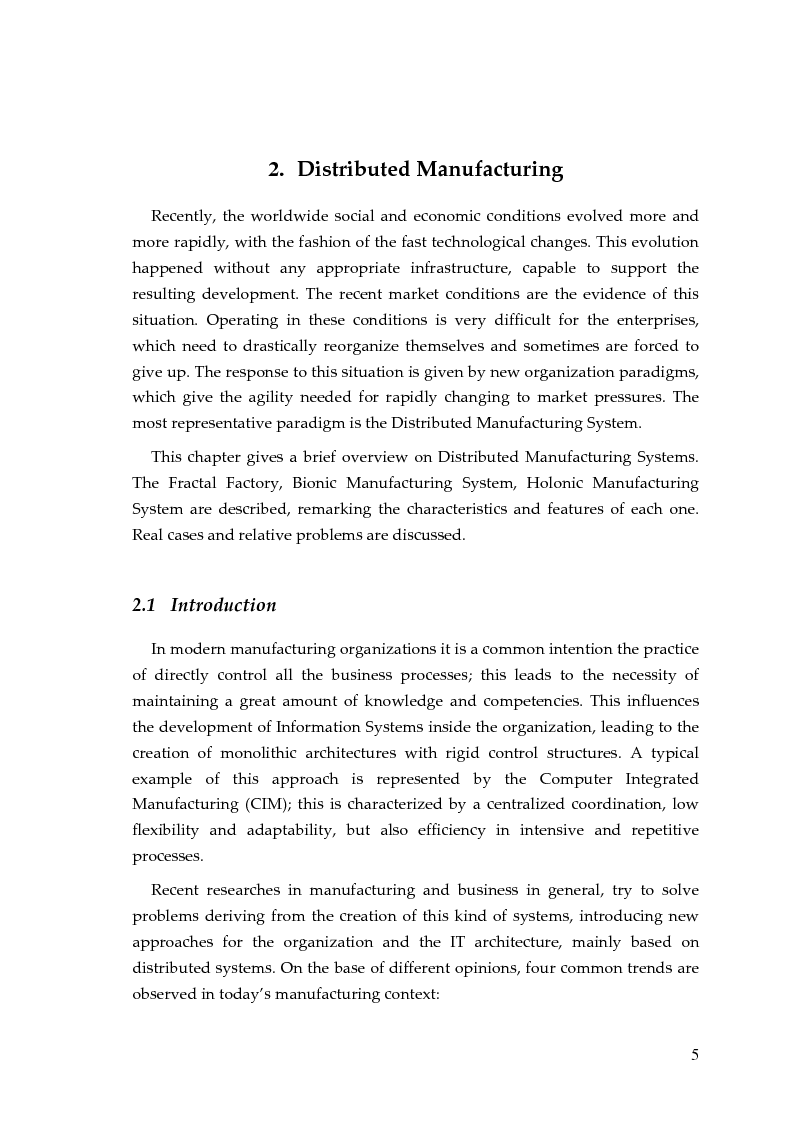 Anteprima della tesi: Discrete-Event Simulation in Distributed Manufacturing: Development of a HLA Adapter for Software Integration, Pagina 5