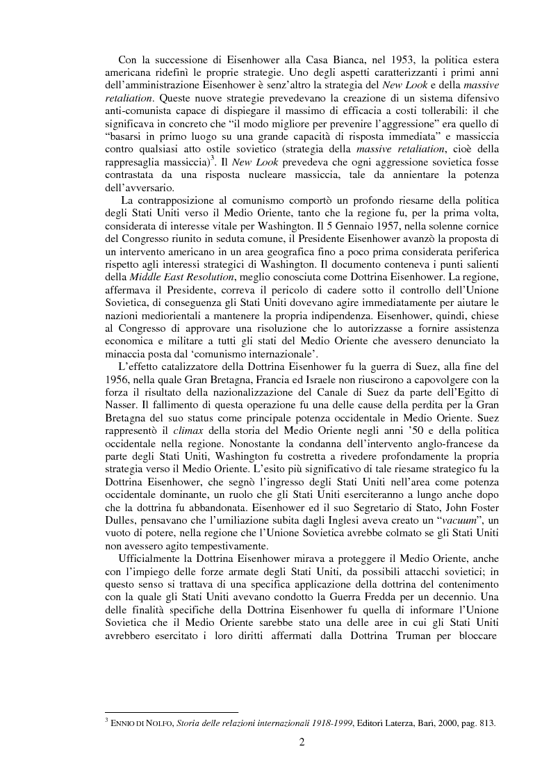 Anteprima della tesi: La Dottrina Eisenhower Genesi e Sviluppi 1956 - 1958, Pagina 2