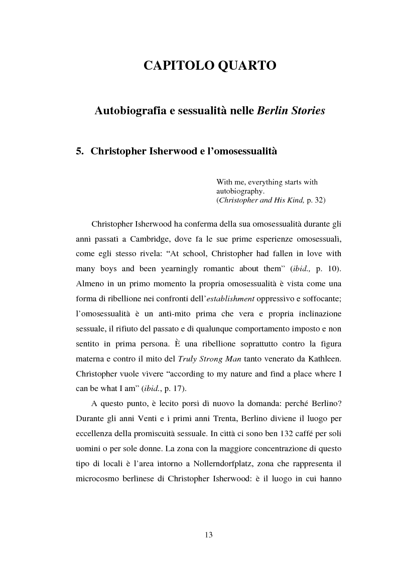 Anteprima della tesi: ''Elegies for a dying city'': l'immagine della città di Berlino nelle Berlin Stories di Christopher Isherwood, Pagina 13