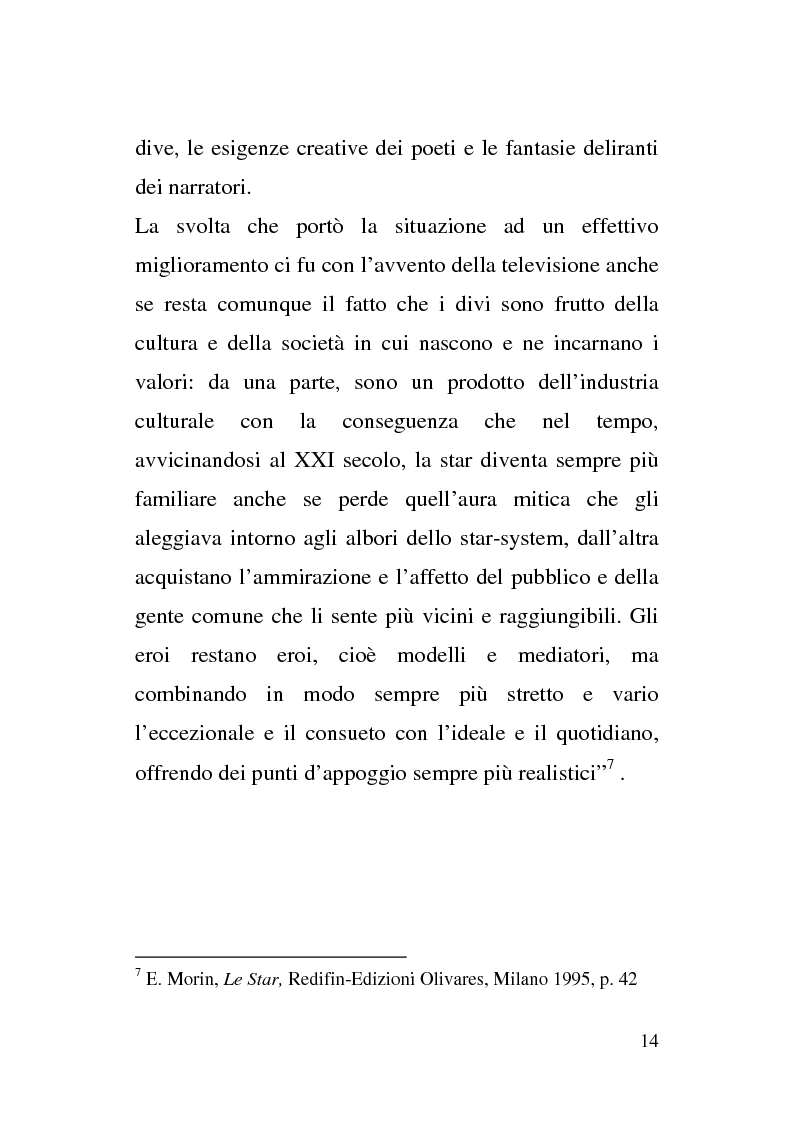 Anteprima della tesi: Dallo Schermo al ''Flusso''. Il Divismo tra cinema e televisione, Pagina 10