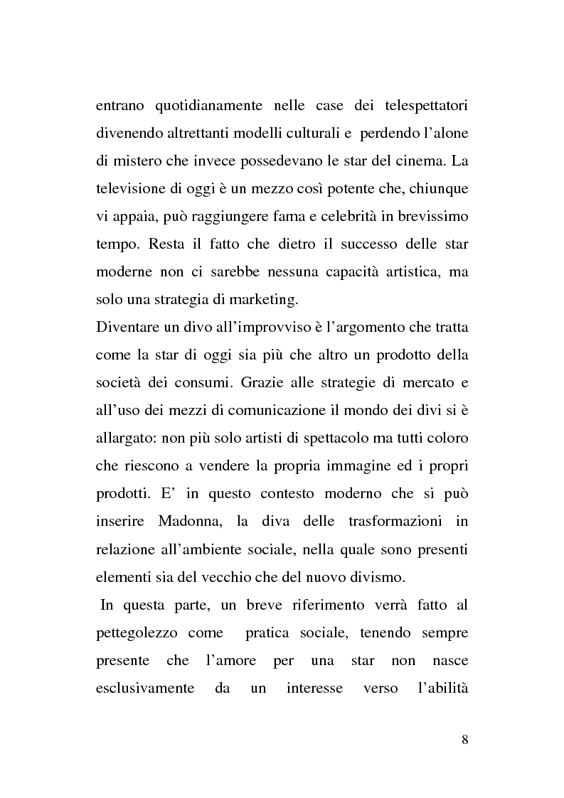 Anteprima della tesi: Dallo Schermo al ''Flusso''. Il Divismo tra cinema e televisione, Pagina 4