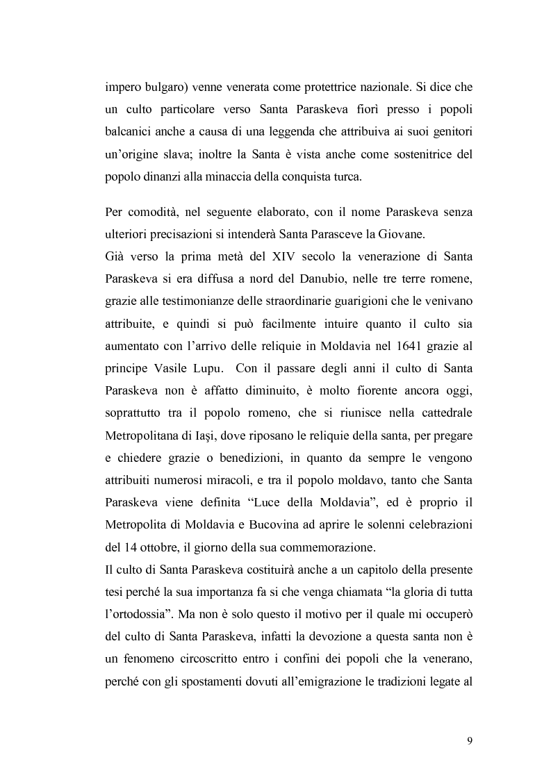 Anteprima della tesi: Santa Parasceve la Giovane nella tradizione slavo-ecclesiastica di Moldavia, Pagina 3