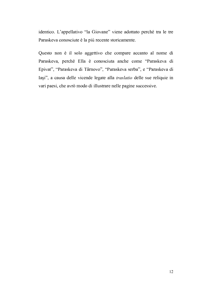 Anteprima della tesi: Santa Parasceve la Giovane nella tradizione slavo-ecclesiastica di Moldavia, Pagina 6
