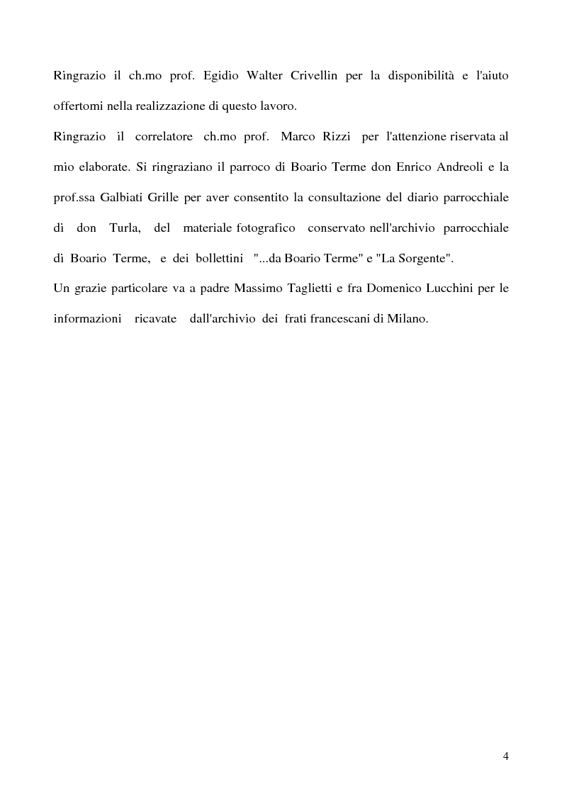 Anteprima della tesi: Don Guido Maurilio Turla: appunti per una biografia., Pagina 4