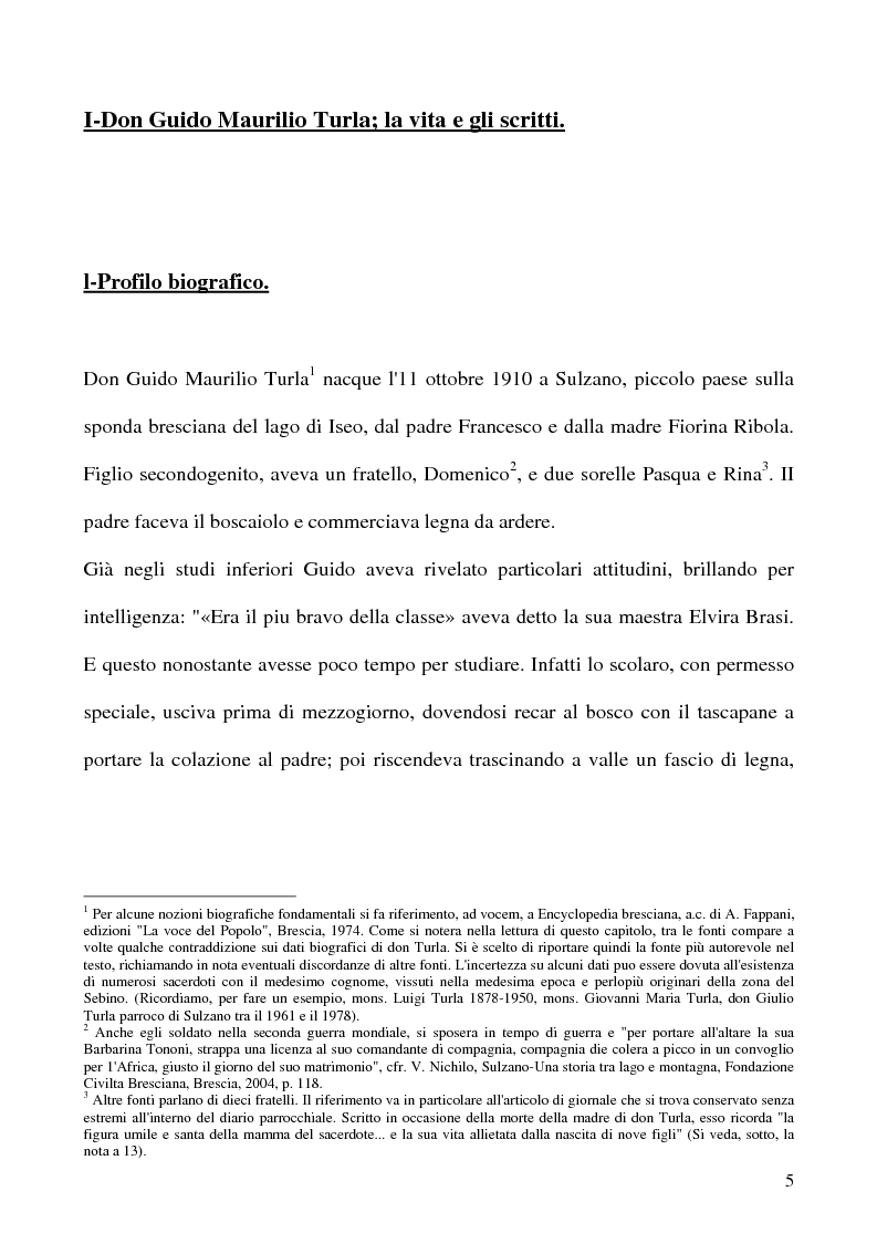 Anteprima della tesi: Don Guido Maurilio Turla: appunti per una biografia., Pagina 5