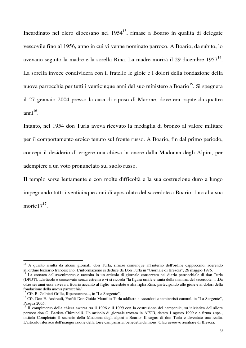Anteprima della tesi: Don Guido Maurilio Turla: appunti per una biografia., Pagina 9
