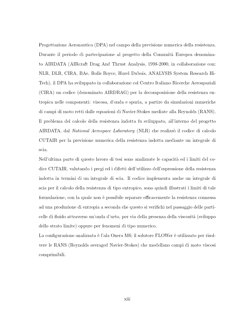 Anteprima della tesi: Calcolo della resistenza indotta con un integrale di scia, Pagina 4