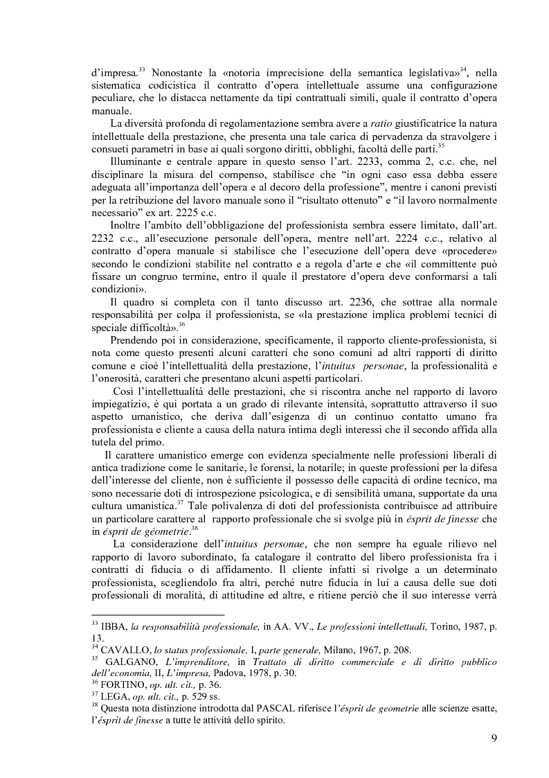 Anteprima della tesi: La responsabilità del notaio e dell'avvocato, Pagina 8