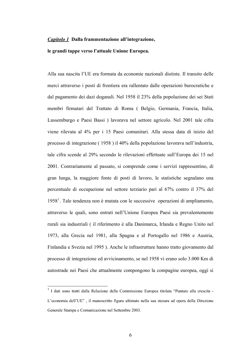 Anteprima della tesi: Prospettive economico-finanziarie 2007-2013, Pagina 2