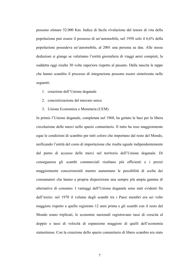Anteprima della tesi: Prospettive economico-finanziarie 2007-2013, Pagina 3