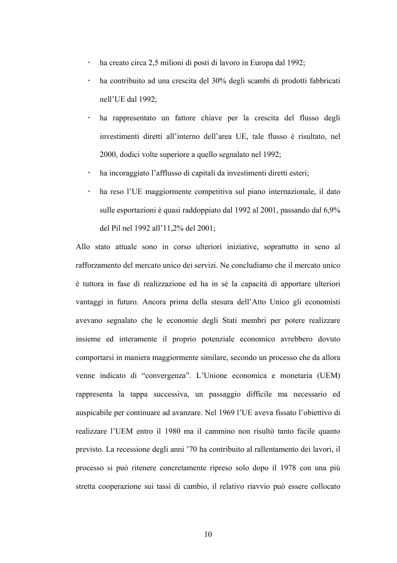 Anteprima della tesi: Prospettive economico-finanziarie 2007-2013, Pagina 6
