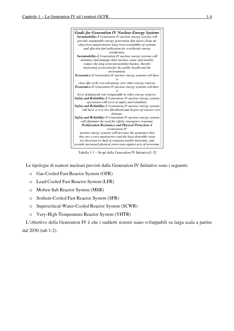 Estratto dalla tesi: Analisi termofluidodinamica dei reattori nucleari innovativi refrigerati a gas