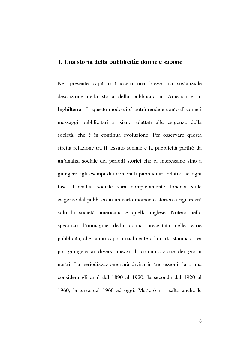 Anteprima della tesi: Il ruolo della donna nella pubblicità, Pagina 6