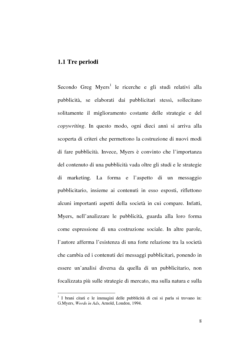 Anteprima della tesi: Il ruolo della donna nella pubblicità, Pagina 8