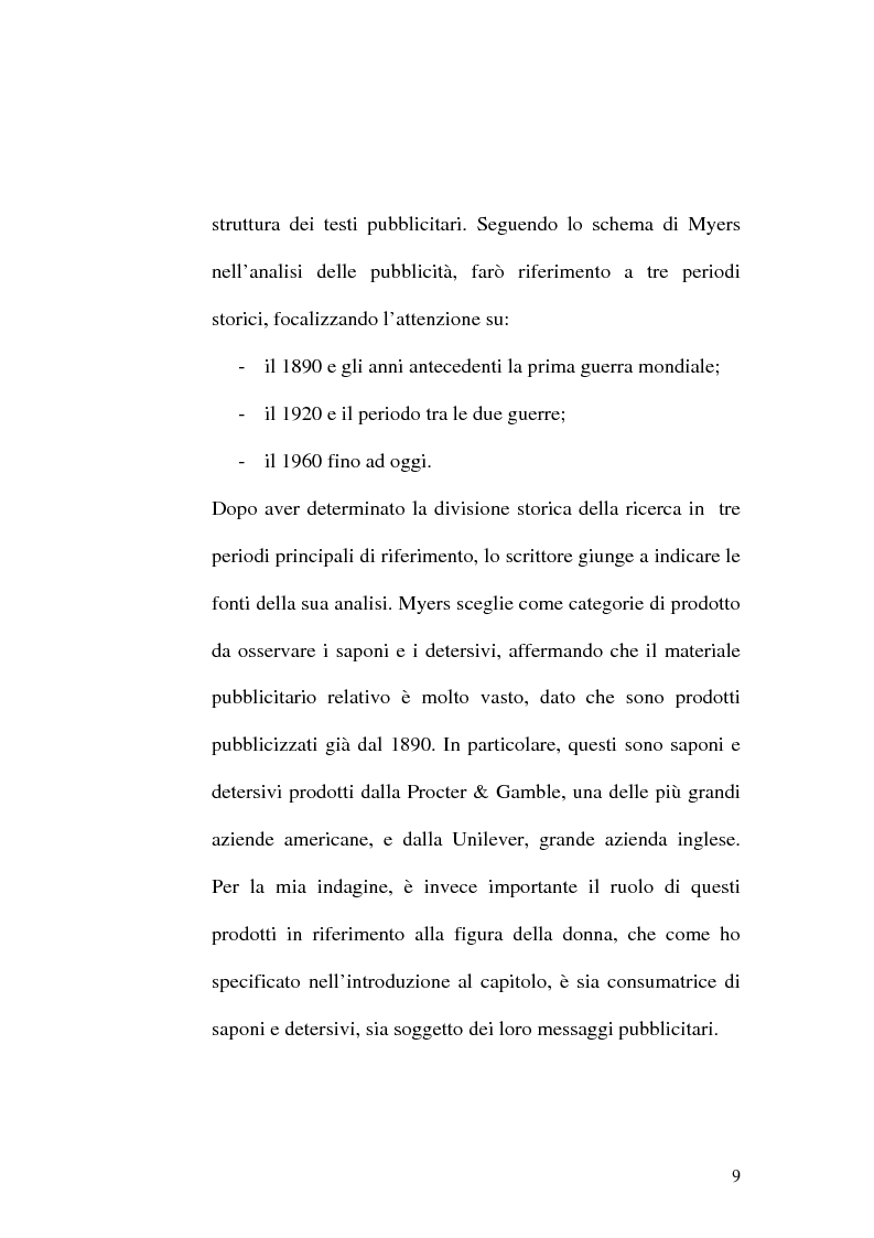 Anteprima della tesi: Il ruolo della donna nella pubblicità, Pagina 9