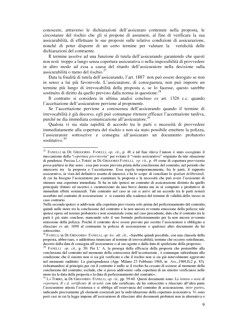 Anteprima della tesi: Le dichiarazioni inesatte e reticenti rese all'assicuratore, Pagina 6