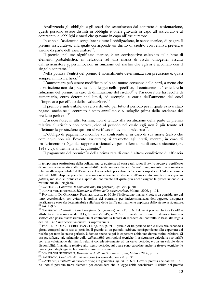 Anteprima della tesi: Le dichiarazioni inesatte e reticenti rese all'assicuratore, Pagina 7