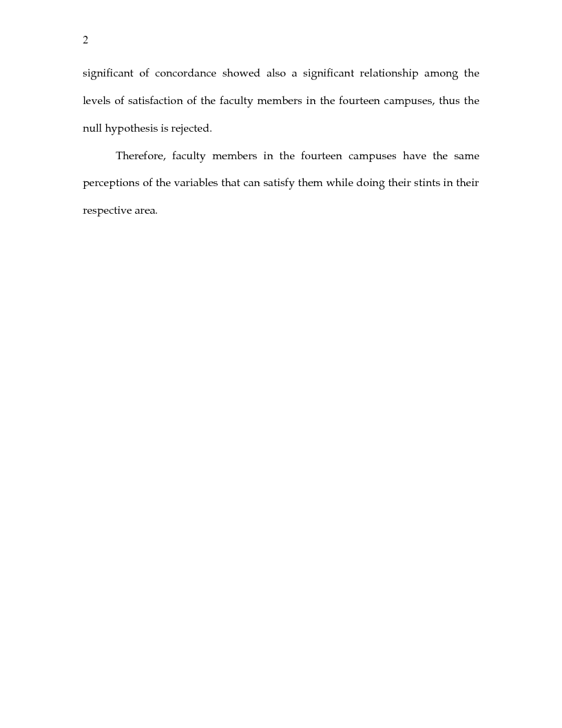 Anteprima della tesi: Correlates of Job Satisfaction Among the Faculty Members of the College of Community Resources Development Palawan State University, Pagina 2