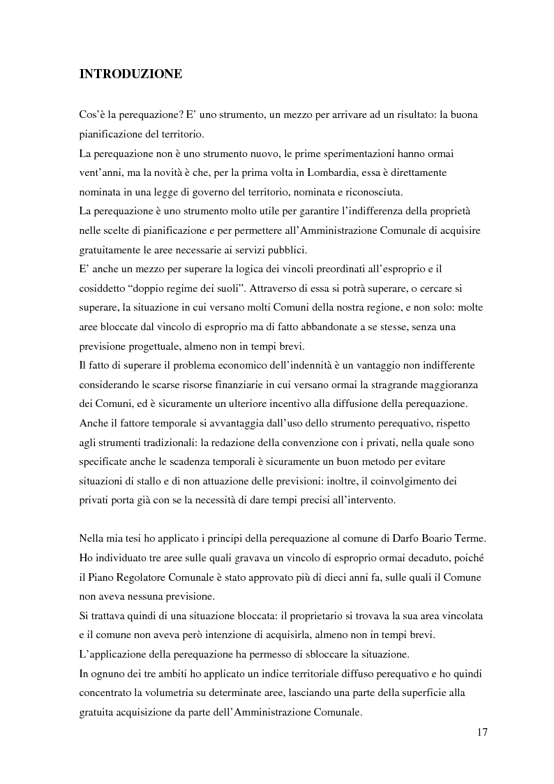 Anteprima della tesi: Un nuovo strumento per la pianificazione in Lombardia - La perequazione a Darfo Boario Terme, Pagina 3