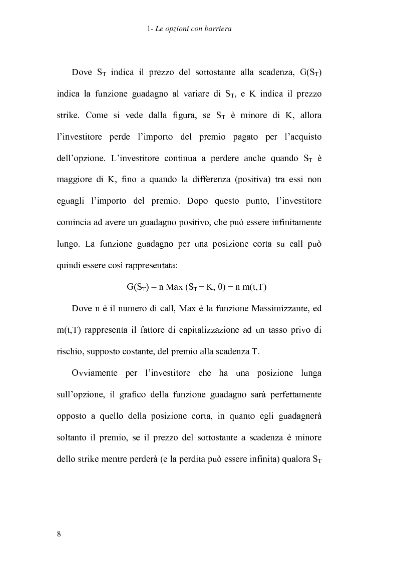 Anteprima della tesi: Sul pricing delle opzioni con barriera, Pagina 8
