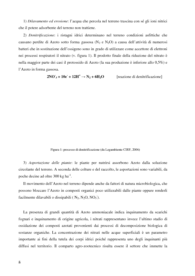 Anteprima della tesi: Possibile impiego delle fasce tampone per l'abbattimento dei carichi di nutrienti nel fiume Meolo, Pagina 3