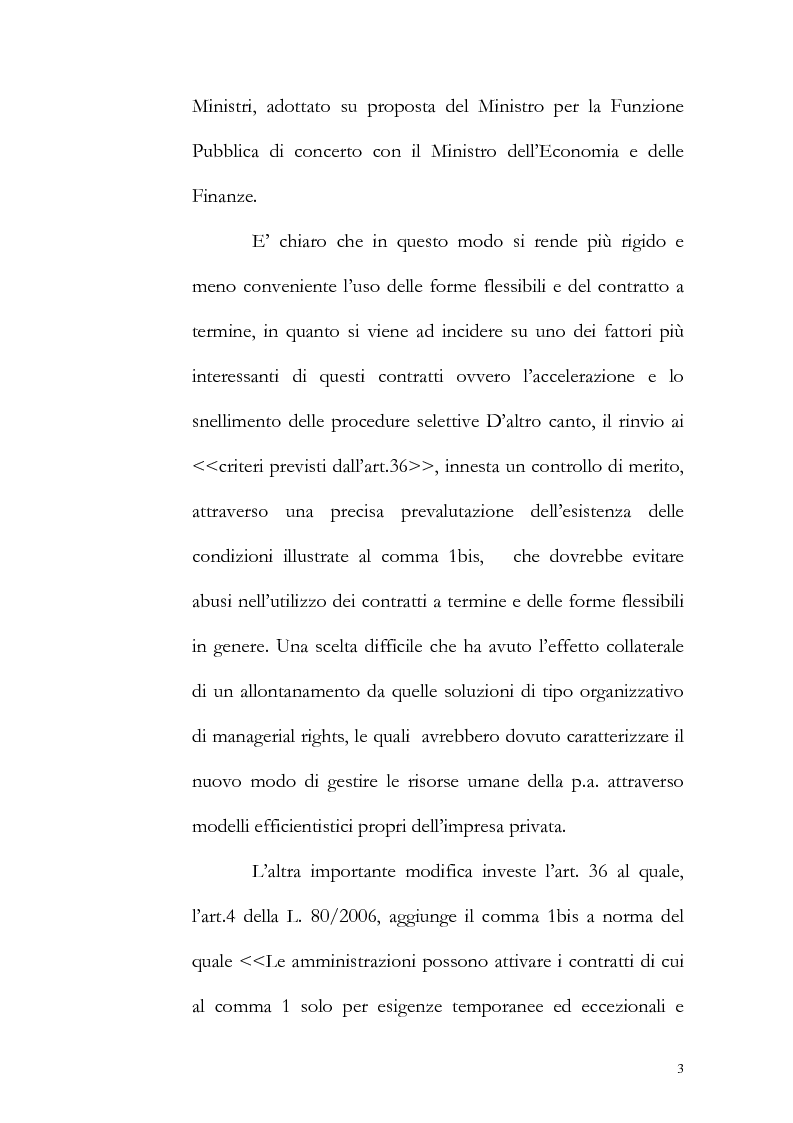 Anteprima della tesi: Contratto a tempo determinato e pubblica amministrazione con particolare riguardo all'utilizzo di tale tipologia contrattuale nella regione abruzzo, Pagina 3