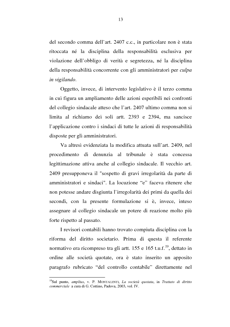 Anteprima della tesi: Le azioni di responsabilità: amministratori, sindaci, revisori contabili, liquidatori., Pagina 13