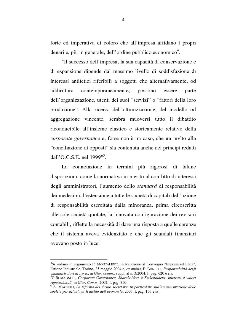Anteprima della tesi: Le azioni di responsabilità: amministratori, sindaci, revisori contabili, liquidatori., Pagina 4