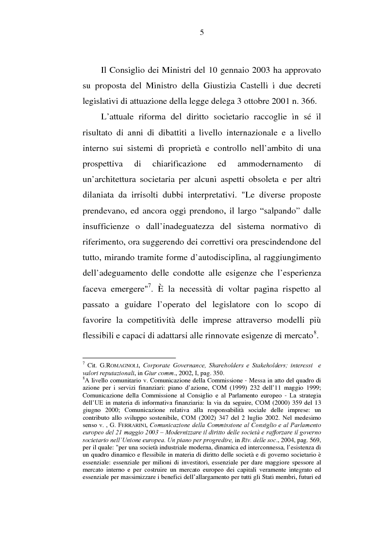 Anteprima della tesi: Le azioni di responsabilità: amministratori, sindaci, revisori contabili, liquidatori., Pagina 5