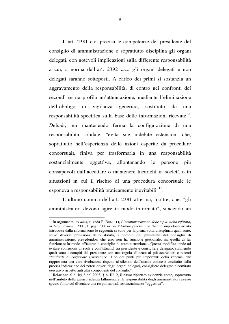 Anteprima della tesi: Le azioni di responsabilità: amministratori, sindaci, revisori contabili, liquidatori., Pagina 9