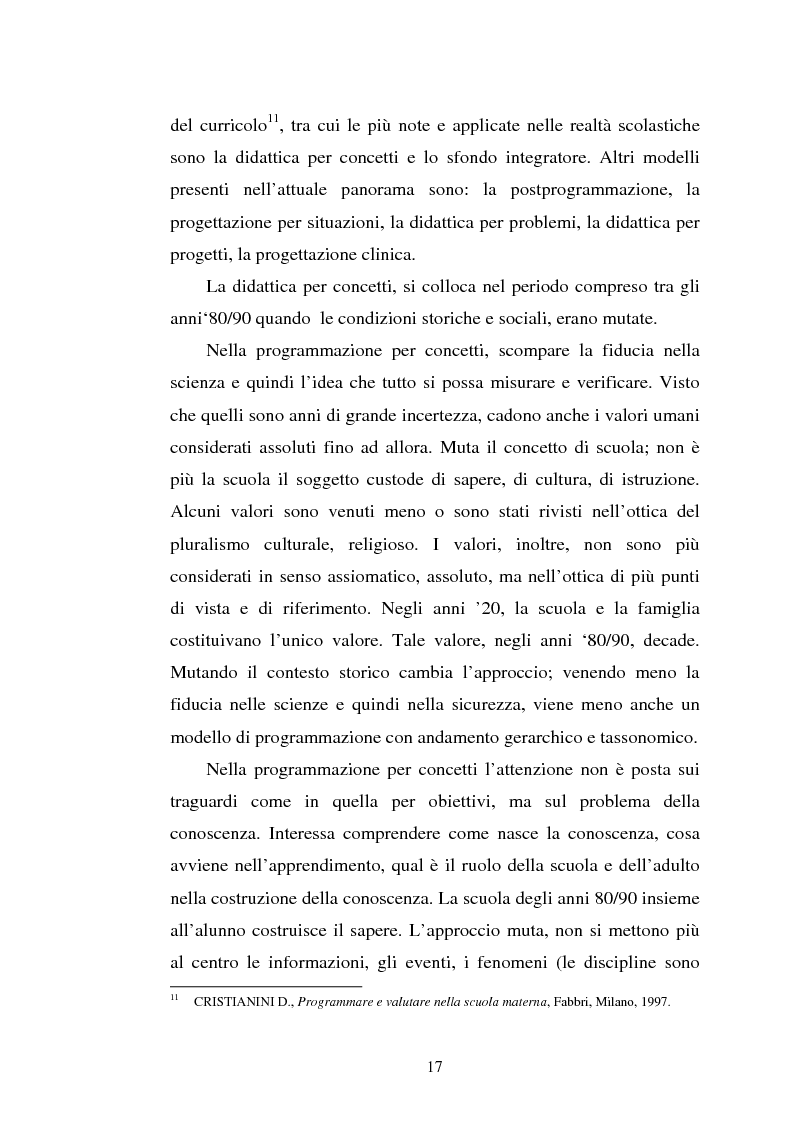 Anteprima della tesi: Le unità di apprendimento e il portfolio nell'ottica dei modelli di programmazione, Pagina 14