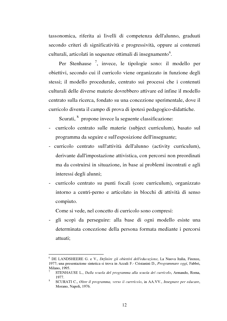 Anteprima della tesi: Le unità di apprendimento e il portfolio nell'ottica dei modelli di programmazione, Pagina 9