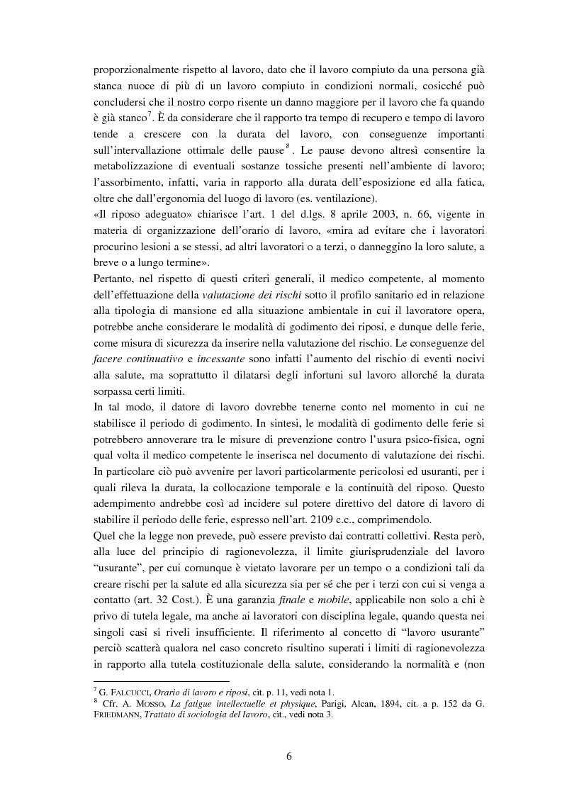 Anteprima della tesi: La disciplina delle ferie alla luce delle recenti novità legislative, Pagina 4