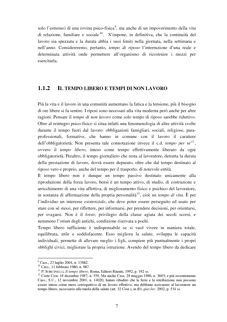 Anteprima della tesi: La disciplina delle ferie alla luce delle recenti novità legislative, Pagina 5