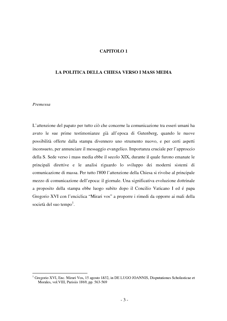 Anteprima della tesi: La tv della CEI : Sat2000, Pagina 3