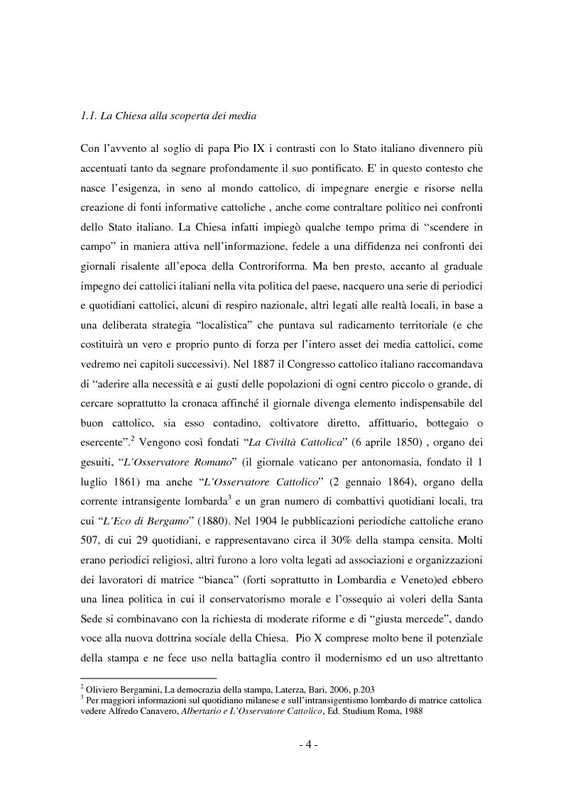 Anteprima della tesi: La tv della CEI : Sat2000, Pagina 4