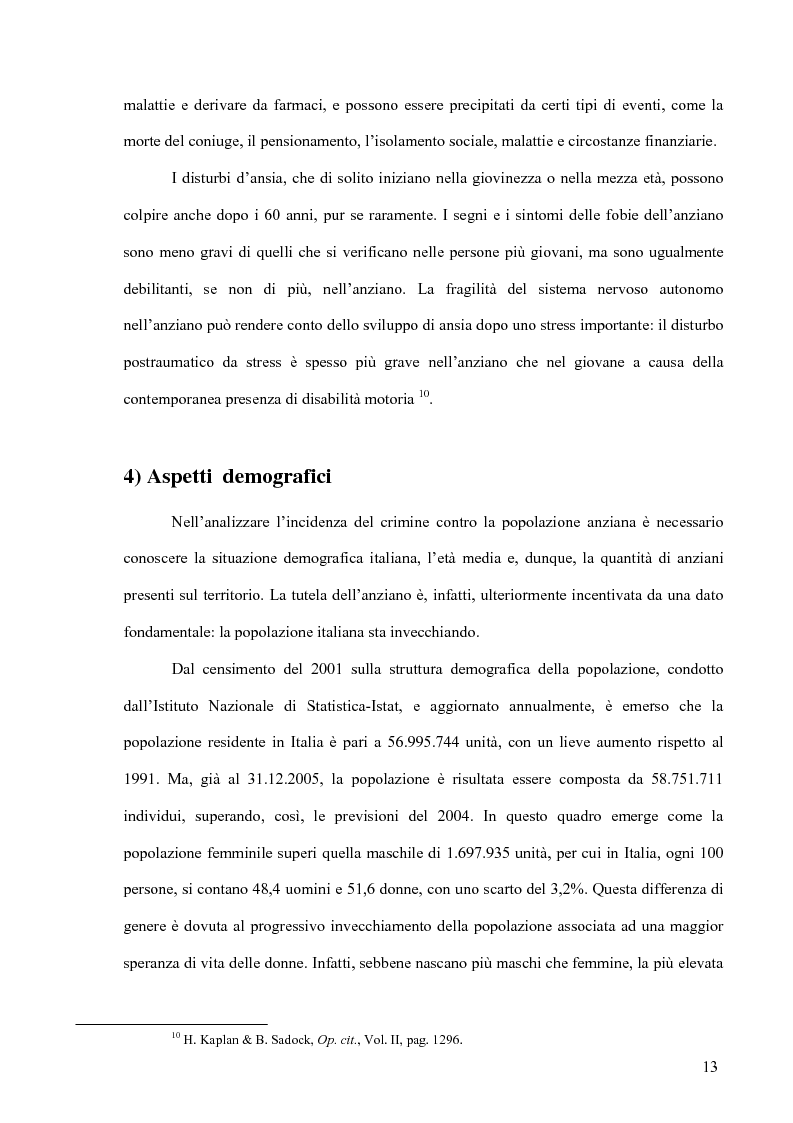 Anteprima della tesi: L'anziano come vittima, Pagina 13