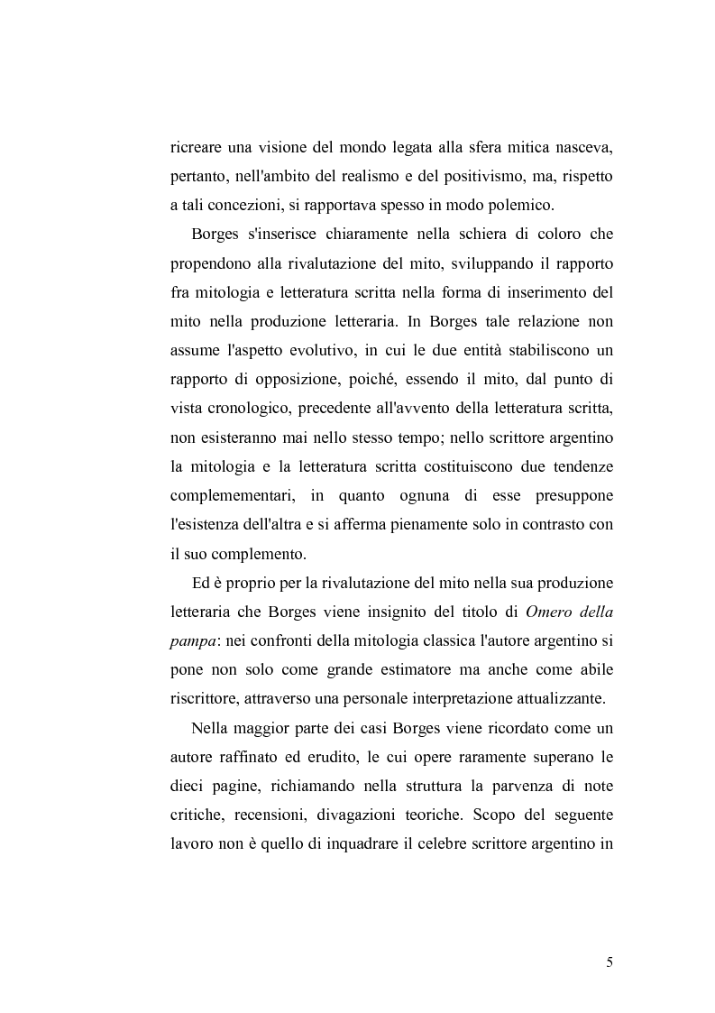 Anteprima della tesi: Il mito di Ulisse nell'opera di Jorge Luis Borges, Pagina 4