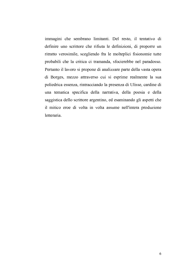Anteprima della tesi: Il mito di Ulisse nell'opera di Jorge Luis Borges, Pagina 5