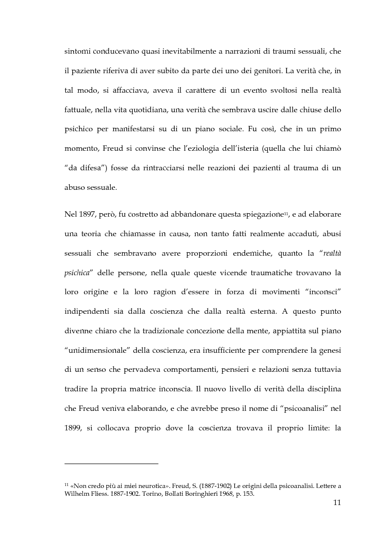 Anteprima della tesi: La verità psicoanalitica, Pagina 10