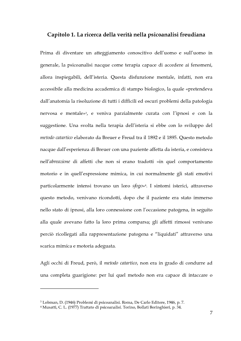 Anteprima della tesi: La verità psicoanalitica, Pagina 6