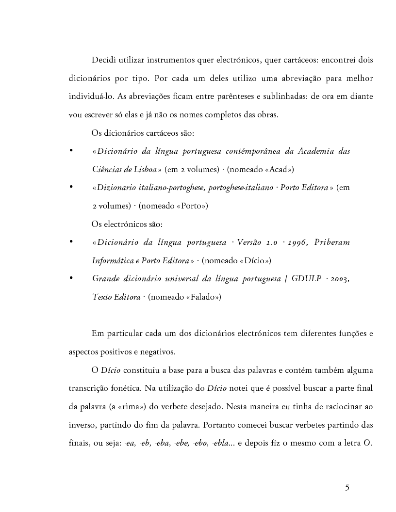 Anteprima della tesi: Aspectos do Vocalismo no Português Europeu, Pagina 5