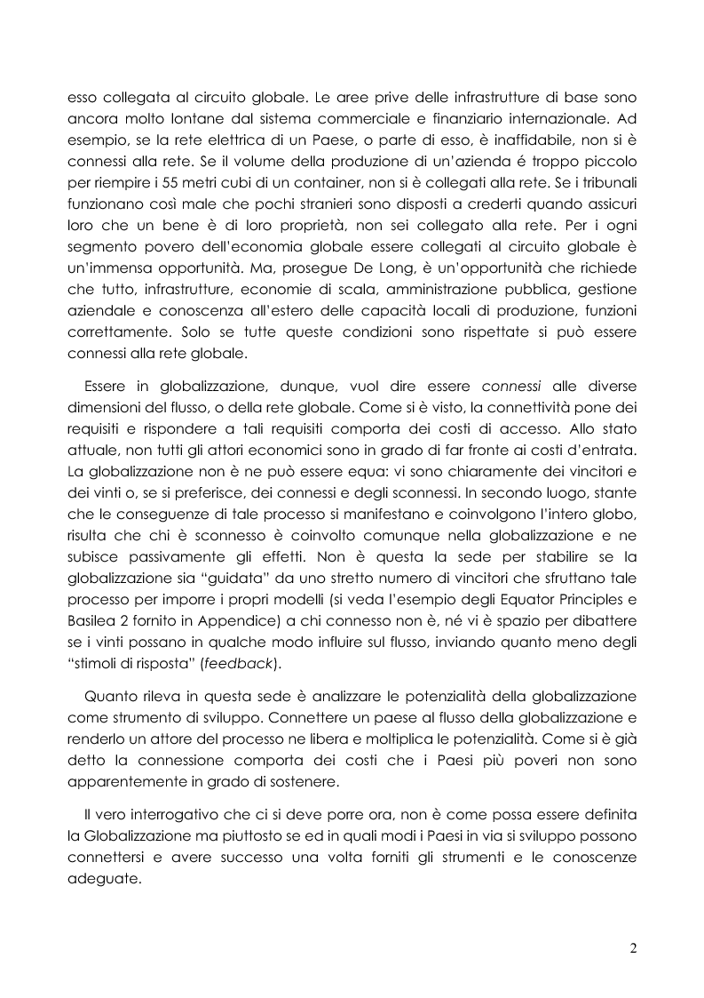 Anteprima della tesi: Flussi di Capitali verso i Paesi in Via di Sviluppo nell'era della Nuova Globalizzazione, Pagina 2