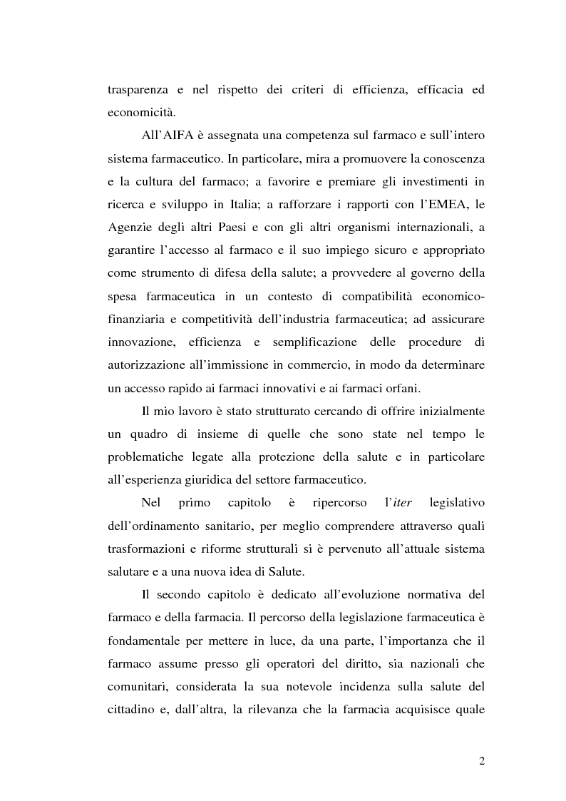 Anteprima della tesi: L'Agenzia Italiana del Farmaco, Pagina 2