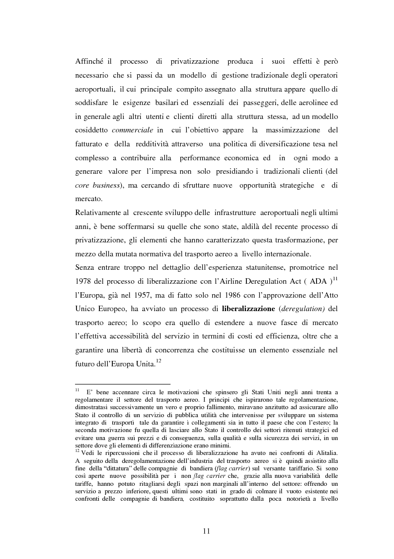 Anteprima della tesi: Gli spazi commerciali in aeroporto e l'affidamento a terzi in subconcessione, Pagina 11