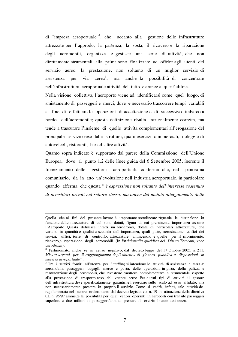 Anteprima della tesi: Gli spazi commerciali in aeroporto e l'affidamento a terzi in subconcessione, Pagina 7