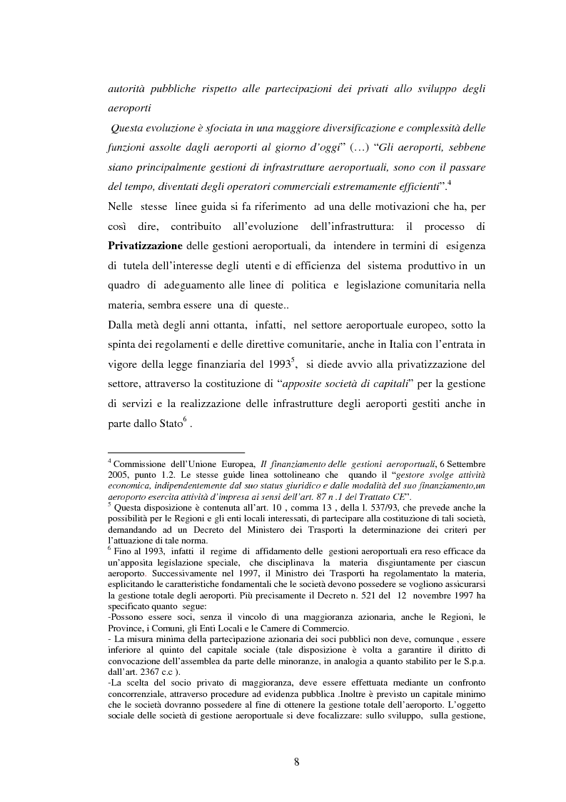 Anteprima della tesi: Gli spazi commerciali in aeroporto e l'affidamento a terzi in subconcessione, Pagina 8