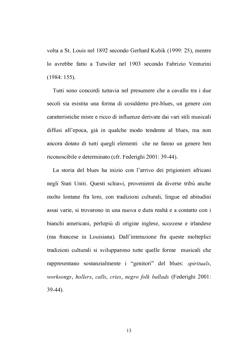 Anteprima della tesi: Gerhard Kubik ''Africa and the Blues'' (1999): presentazione del testo e saggio di traduzione, Pagina 12