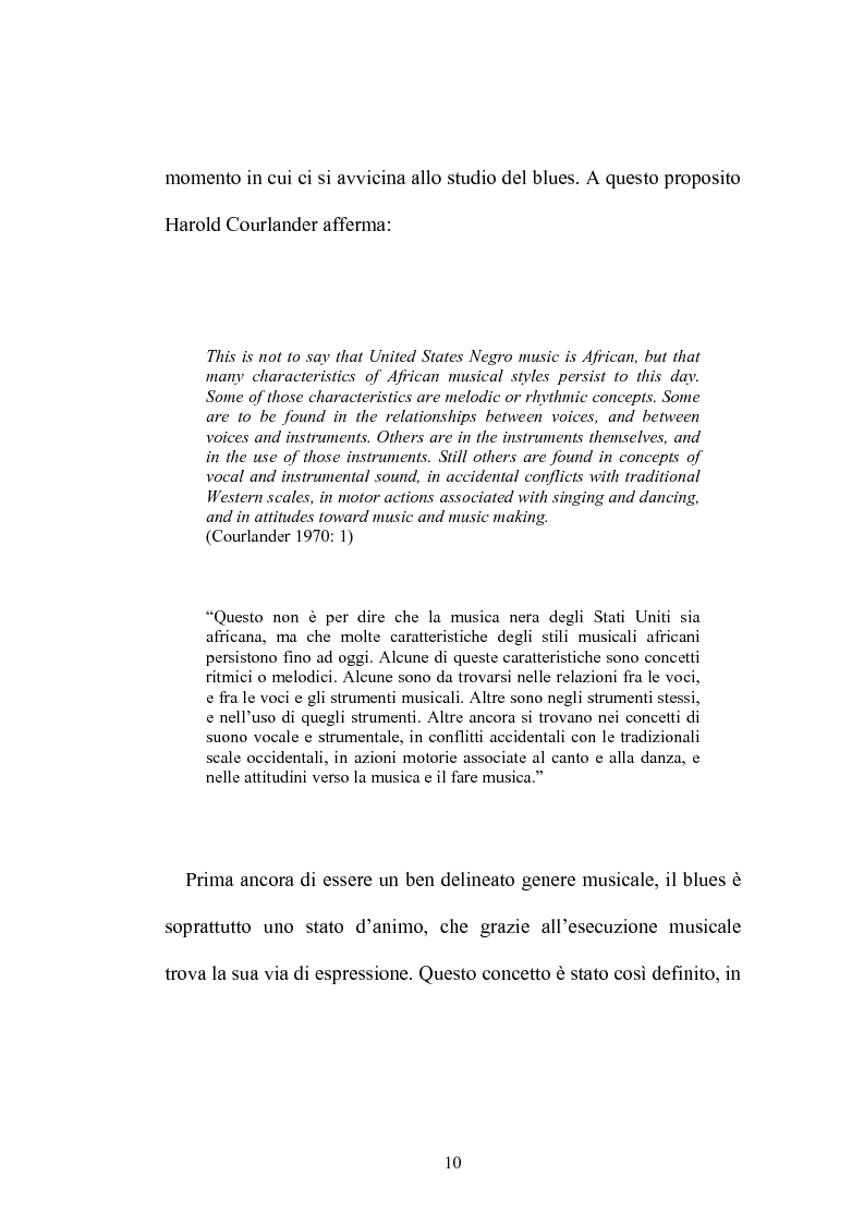 Anteprima della tesi: Gerhard Kubik ''Africa and the Blues'' (1999): presentazione del testo e saggio di traduzione, Pagina 9