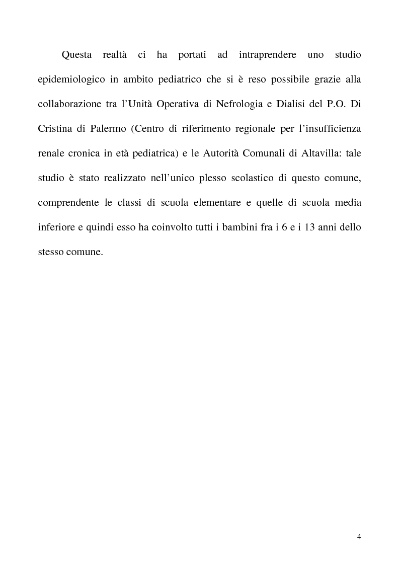 Anteprima della tesi: Studio su una popolazione pediatrica: abitudini alimentari e loro correlazione con il BMI e l'ipertensione arteriosa, Pagina 2